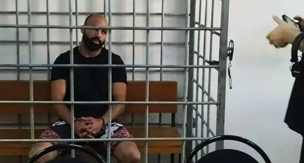 Svyatoslav Kovalenko in the courtroom. Photo: Unified press service of the courts of the Volgograd region. Svyatoslav Kovalenko in the courtroom. Photo: Unified press service of the courts of the Volgograd region.