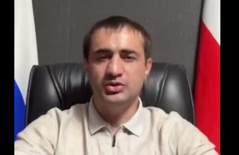 Khokh Chochiev. Frame from the video https://t.me/hadbar/3104 from 23.08.26. Khokh Chochiev. Frame from the video https://t.me/hadbar/3104 from 23.08.26.