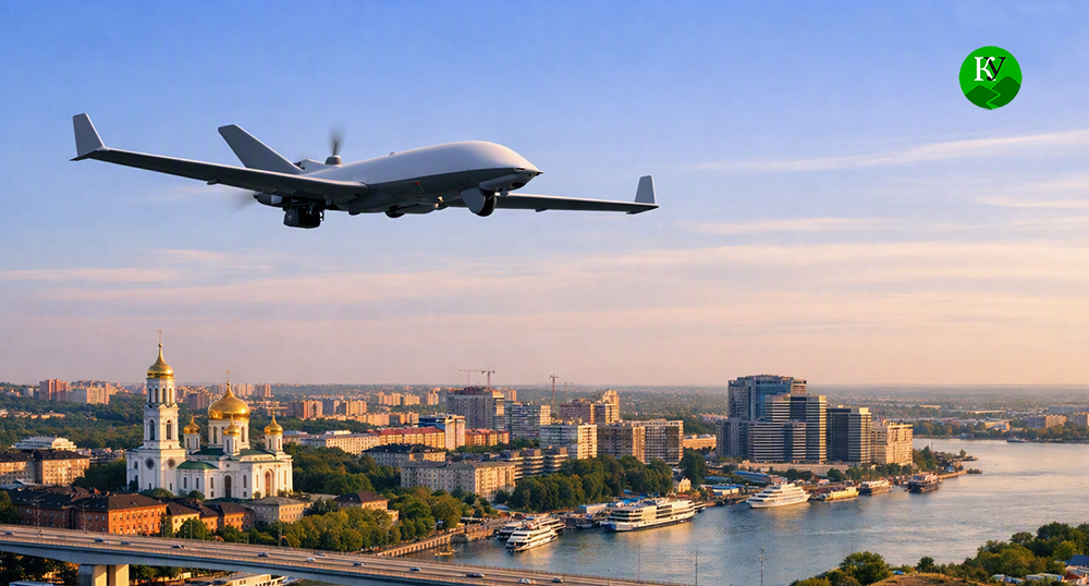 UAV. Illustration created by "Caucasian Knot" using AI in the Copilot program.