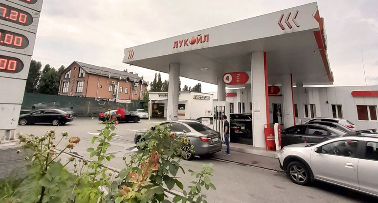 Gas station in Nalchik. Photo "Caucasian Knot"
