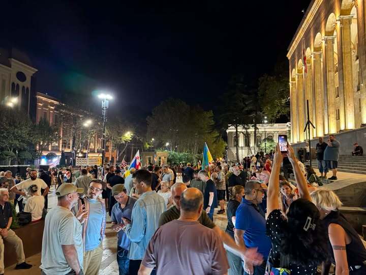 Supporters of Eurointegration in Tbilisi on the 646th day of continuous protests. September 4, 2026 David Chkheidze/ Facebook - owned by Meta, which is banned in Russia.