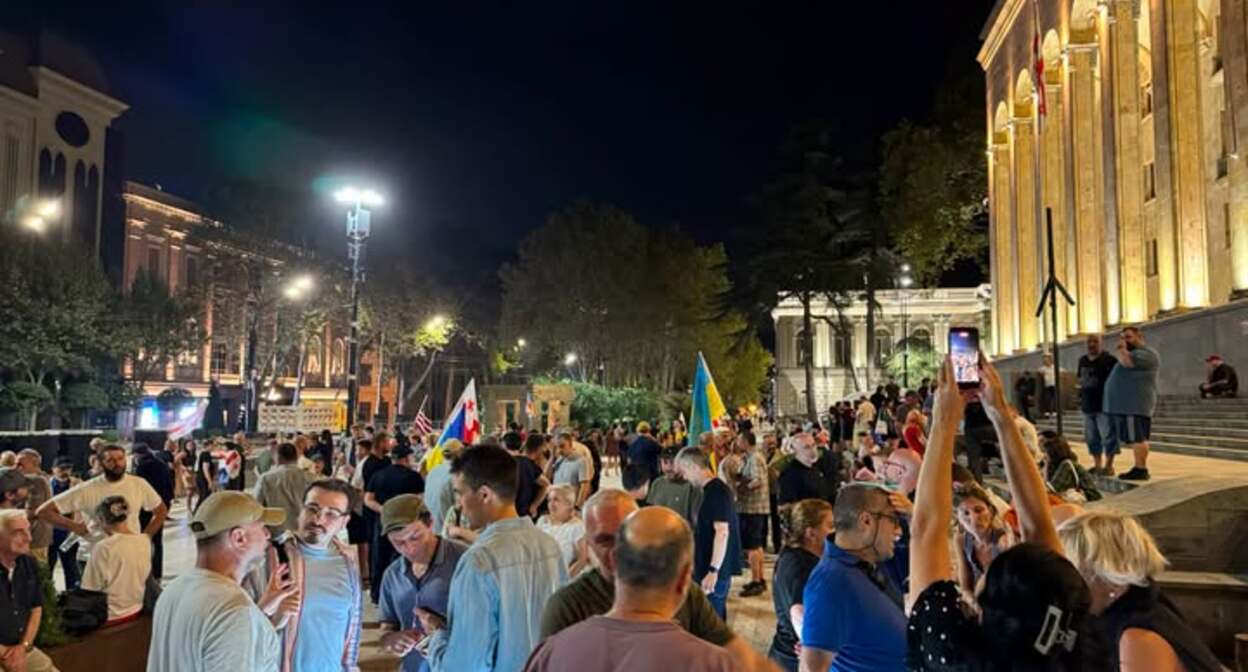 Supporters of Eurointegration in Tbilisi on the 646th day of continuous protests. September 4, 2026 David Chkheidze/ Facebook - owned by Meta, which is banned in Russia.