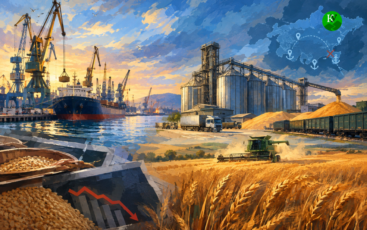 Grain and Ports. Illustration created by the "Caucasian Knot" using AI in the Copilot program Grain and Ports. Illustration created by the "Caucasian Knot" using AI in the Copilot program
