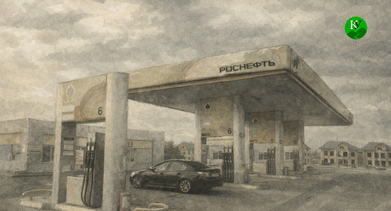 Gas stations. Illustration created by "Caucasian Knot" using AI in the Copilot program. Gas stations. Illustration created by "Caucasian Knot" using AI in the Copilot program.