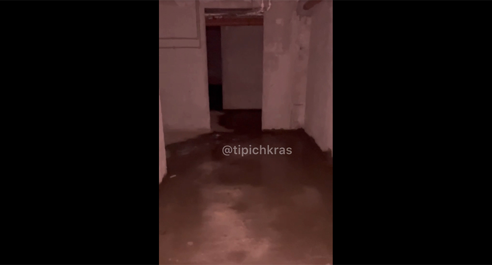 Shelter from drones in Krasnodar. Frame from the video https://t.me/tipichkras/83041 Shelter from drones in Krasnodar. Frame from the video https://t.me/tipichkras/83041