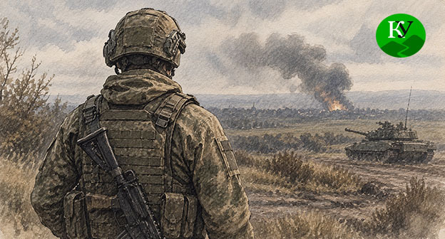 Military personnel. Illustration created by "Caucasian Knot" using AI in the Copilot program Military personnel. Illustration created by "Caucasian Knot" using AI in the Copilot program