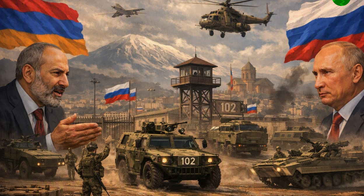 The base in Gyumri. Illustration created by "Caucasian Knot" using AI in the Copilot program The base in Gyumri. Illustration created by "Caucasian Knot" using AI in the Copilot program