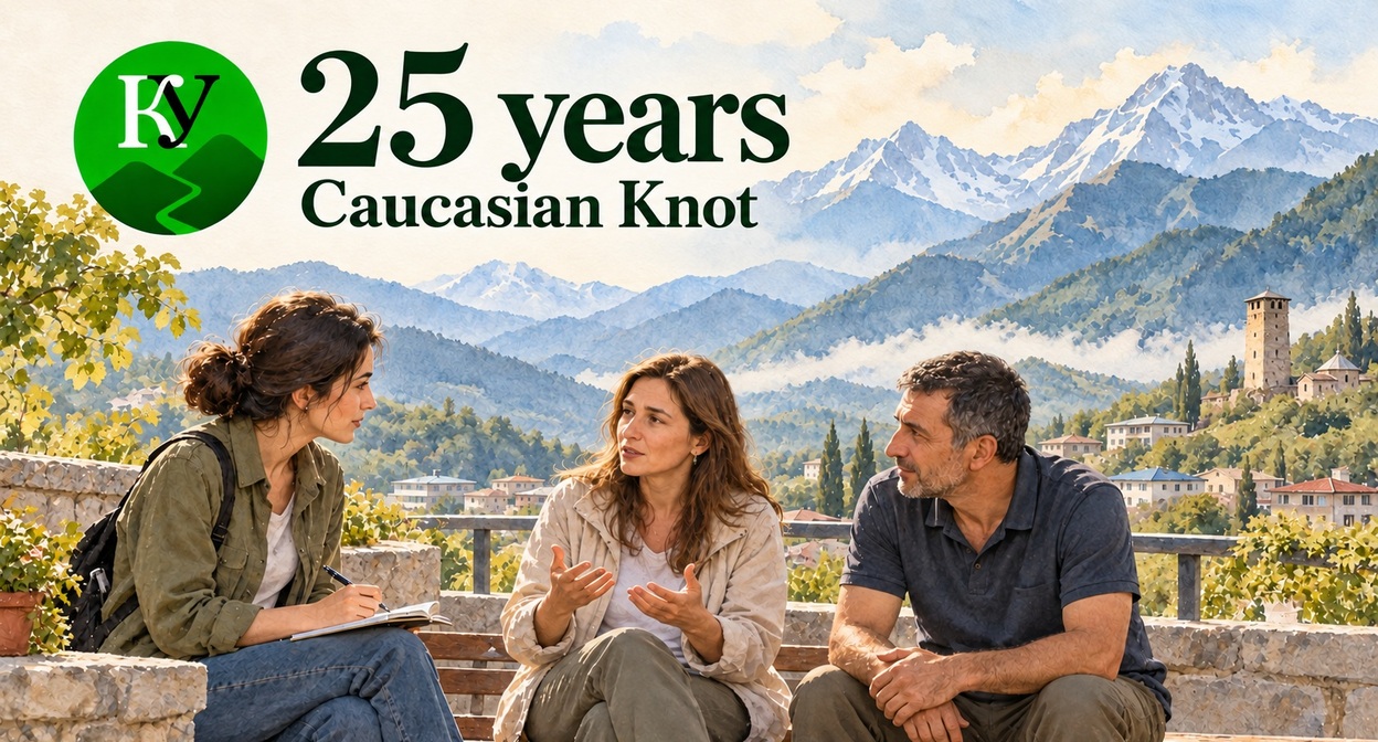 “Caucasian Knot” — 25 Years. Illustration created by “Caucasian Knot” using AI with Microsoft Copilot. “Caucasian Knot” — 25 Years. Illustration created by “Caucasian Knot” using AI with Microsoft Copilot.