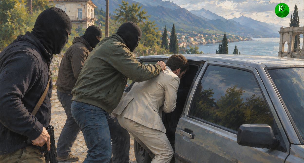 Abductions in Abkhazia. Illustration created by "Caucasian Knot" using AI.