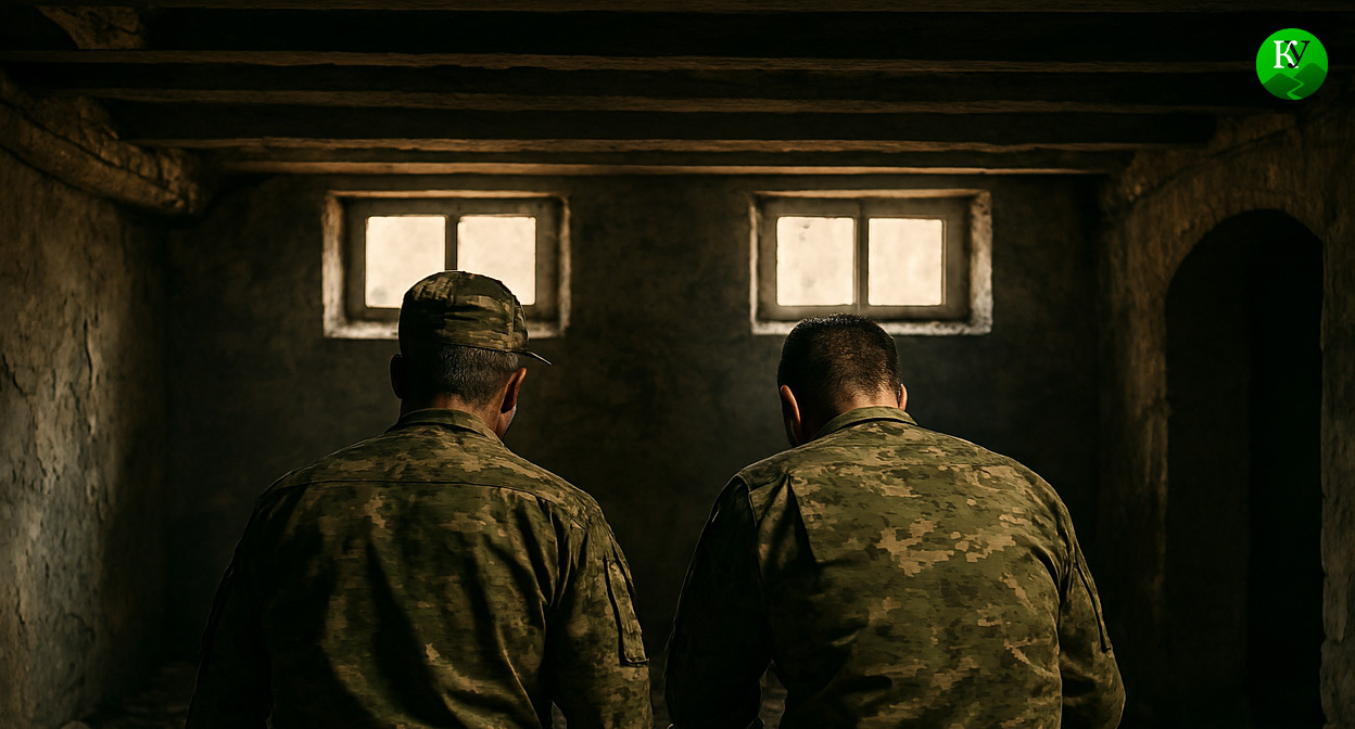 Military personnel in the Special Military Operation. Illustration created by "Caucasian Knot" using AI in the Copilot program.