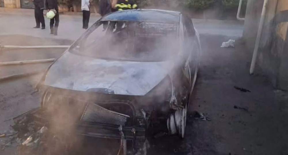 The burned car of a school director in Baku. Screenshot from the publication https://www.facebook.com/MinvalPolitika (the activities of the company Meta (which owns Facebook, Instagram, and WhatsApp) are banned in Russia) The burned car of a school director in Baku. Screenshot from the publication https://www.facebook.com/MinvalPolitika (the activities of the company Meta (which owns Facebook, Instagram, and WhatsApp) are banned in Russia)